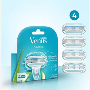 Gillette Venus Glide Strip with Aloe Extracts – 4 Refills