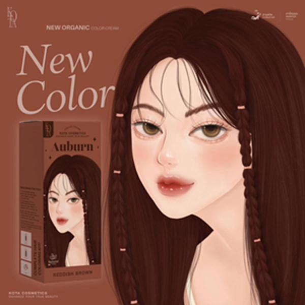 Kota Cosmetics Hair Color Reddish Brown (Auburn)