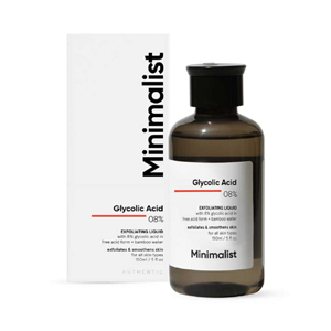 Minimalist Glycolic Acid 08% Exfoliating Liquid Toner For Glowing Skin (150ml)